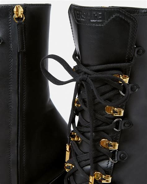 versace lace up boots|Versace aevitas boots.